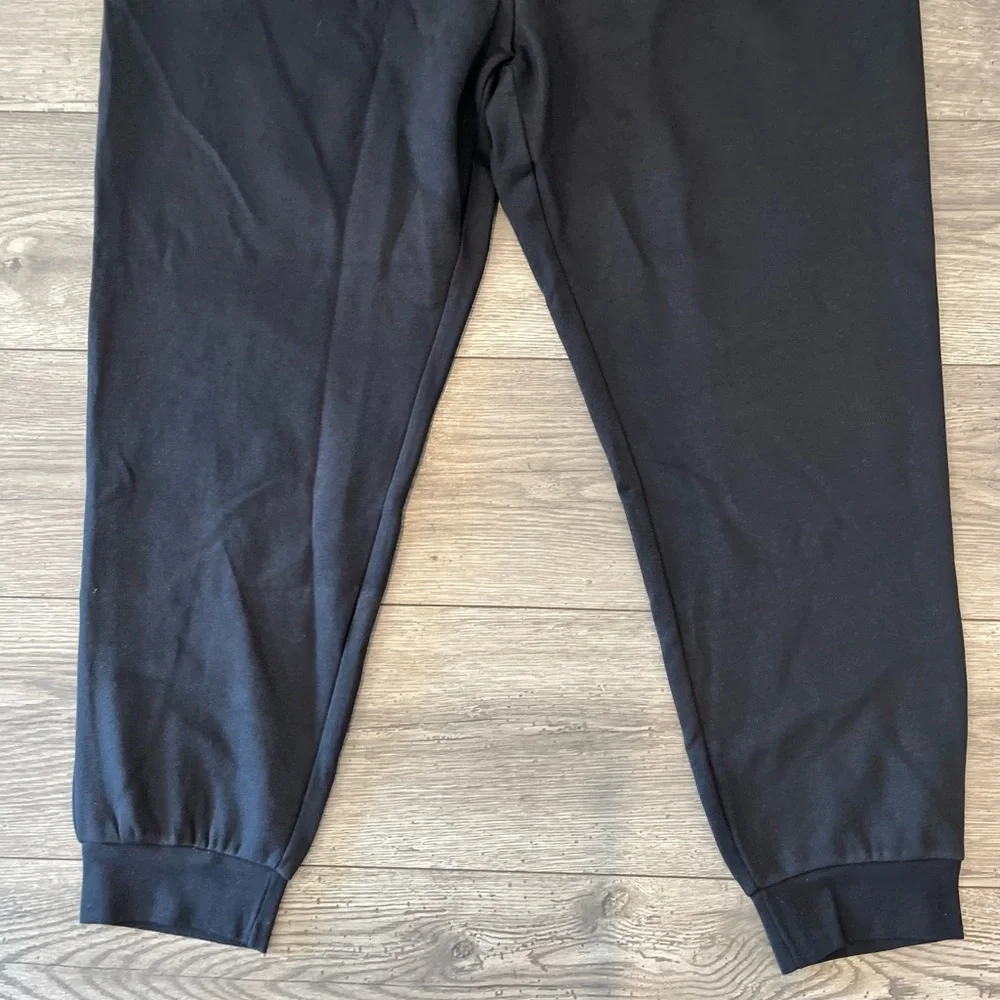 Adidas Men’s Essentials Regular Fit Jogger Feel Cozy Pants Tapered Leg Black 2XL